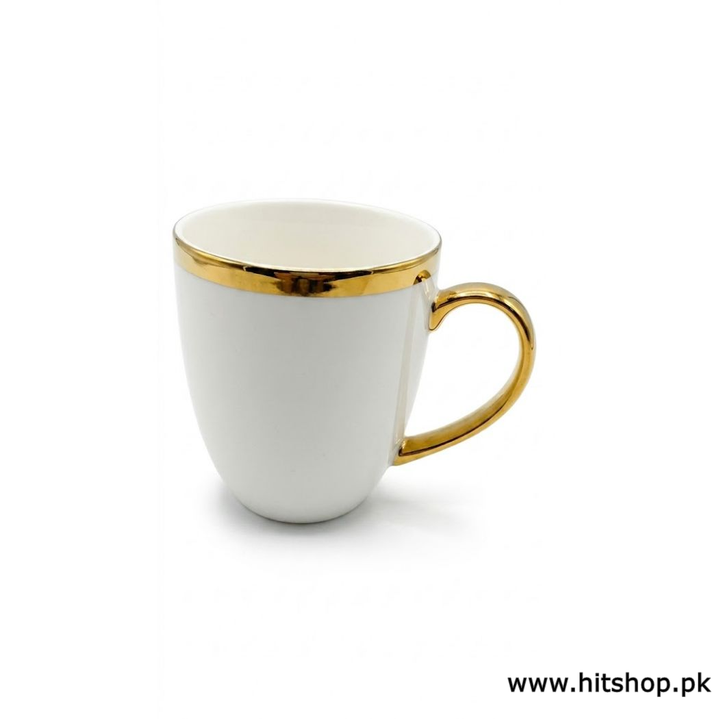 Premium 6-Piece Bone China Coffee Mug Set